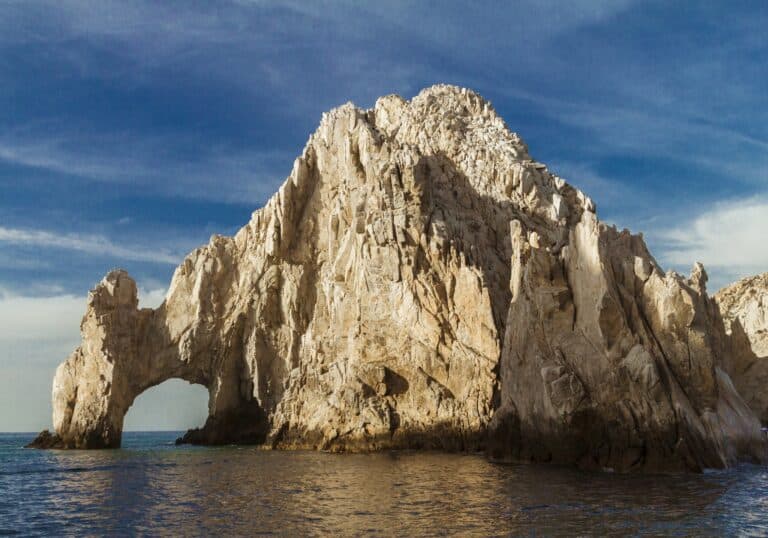 Brown Rock Formation on Sea 